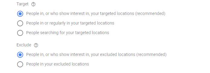 10. targeted location every time